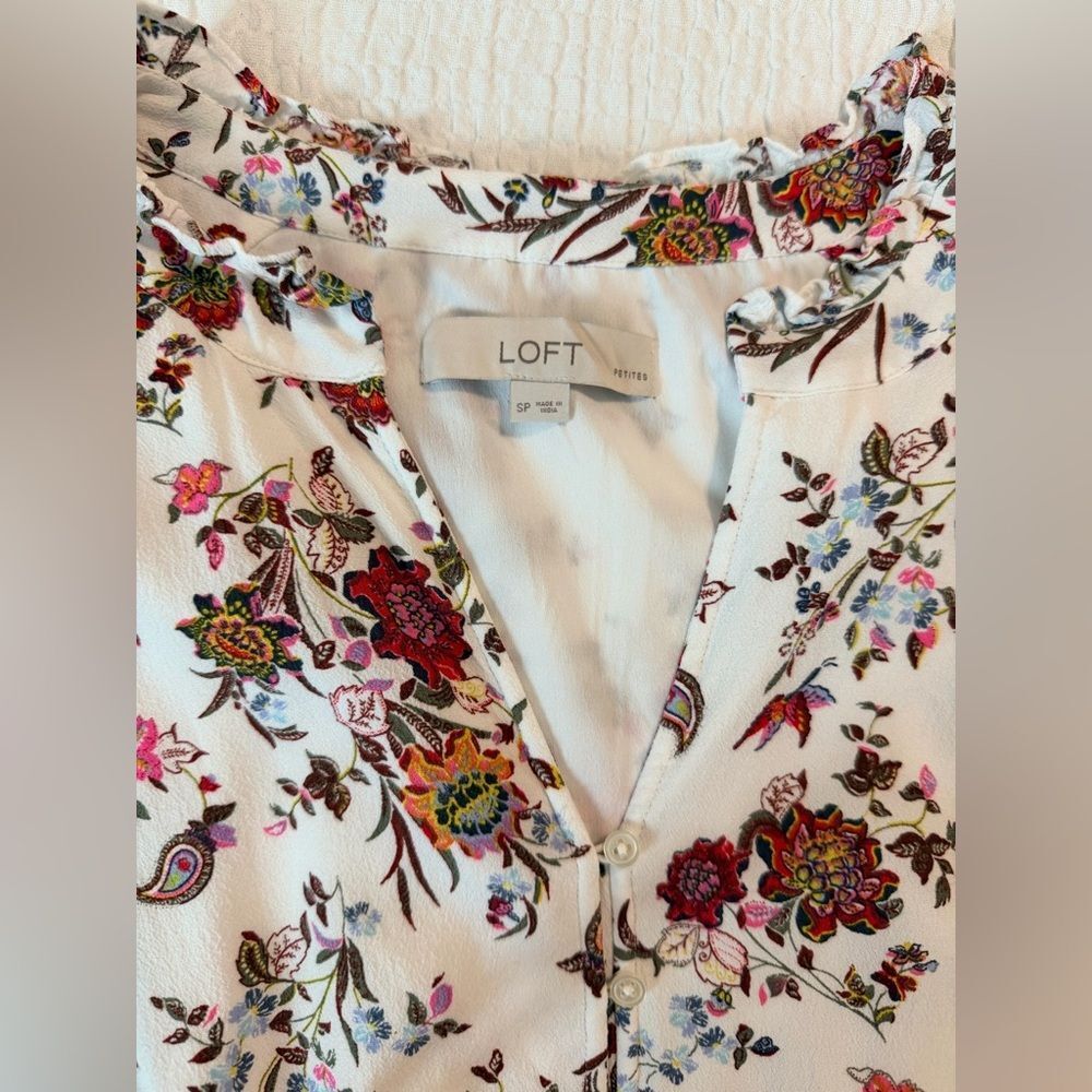 LOFT Floral Print Women's Dress - Picture 2 of 6
